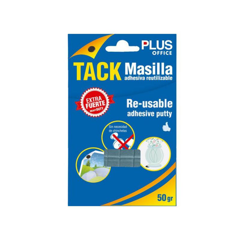Masilla adhesiva Tack extrafuerte Plus Office 50 g.