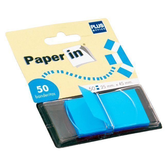 Dispensadores 50 banderitas Paper In Azul ref. 45547-B