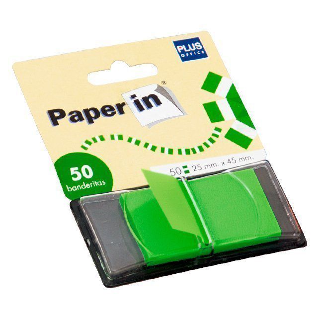 Dispensadores 50 banderitas Paper In Verde ref. 45547-G
