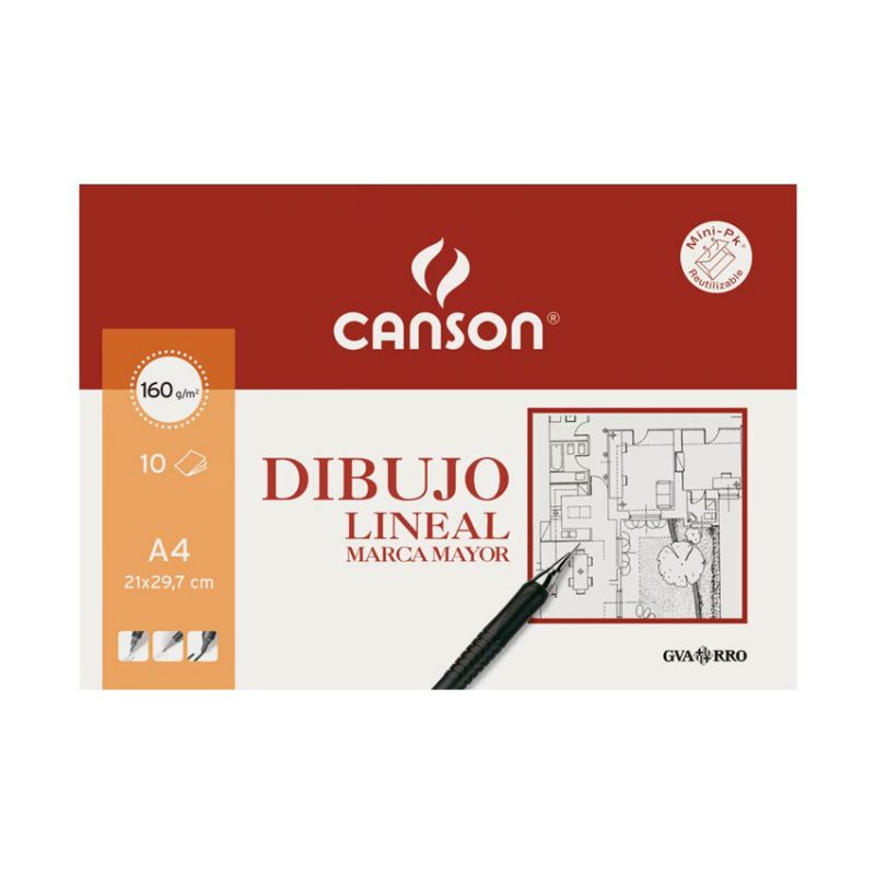 Lámina de dibujo Canson A4 (Minipack 10h) ref. 040-9784
