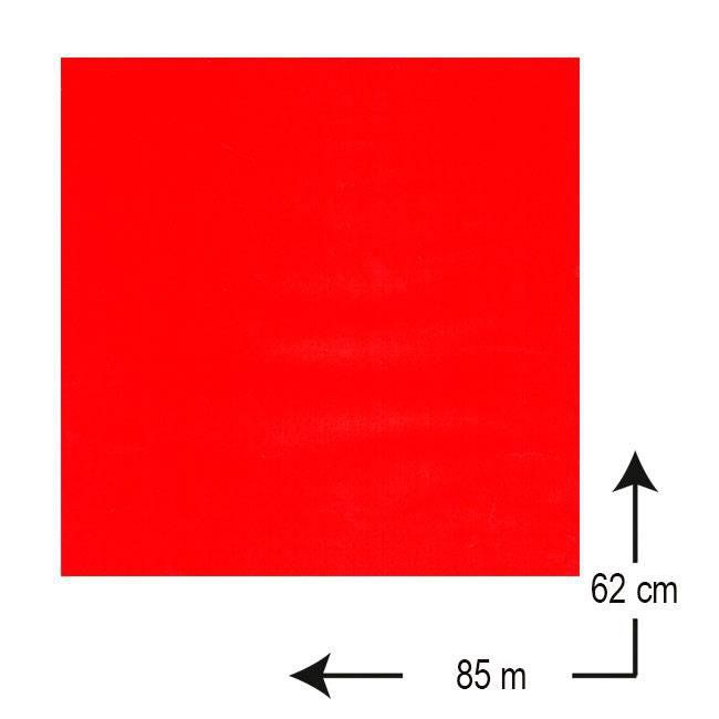 Papel de regalo rojo en bobina de 62 cm. alto ref. 6699