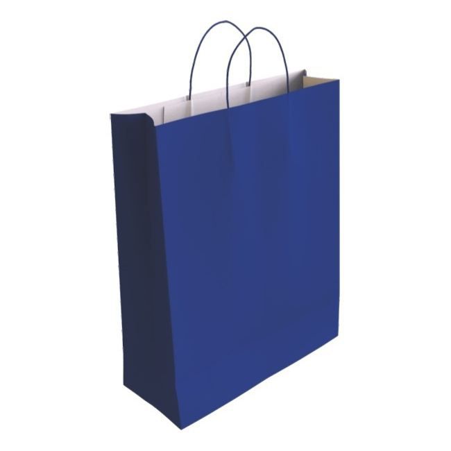 Pack 50 bolsas papel celulosa azul 240 x 100 x 320 mm.