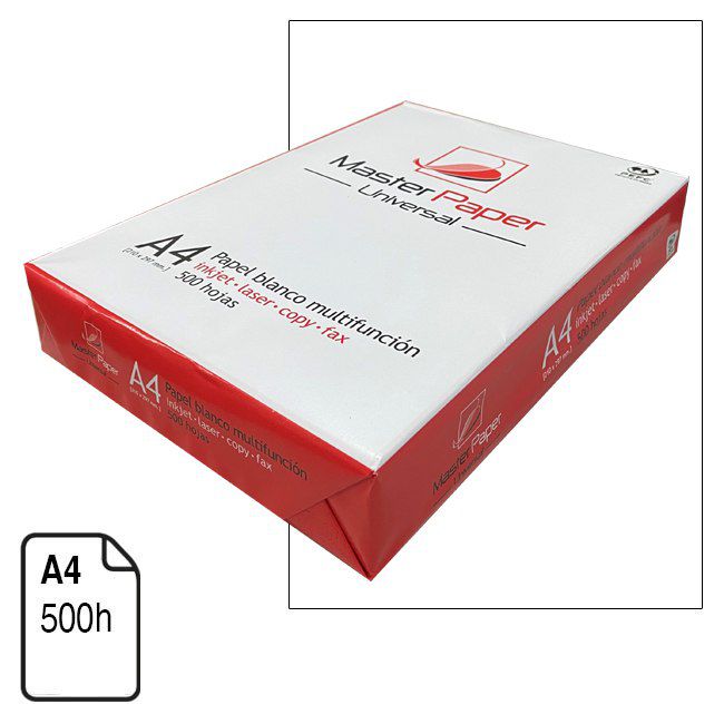 Papel MasterPaper Universal blanco A4 500 h.