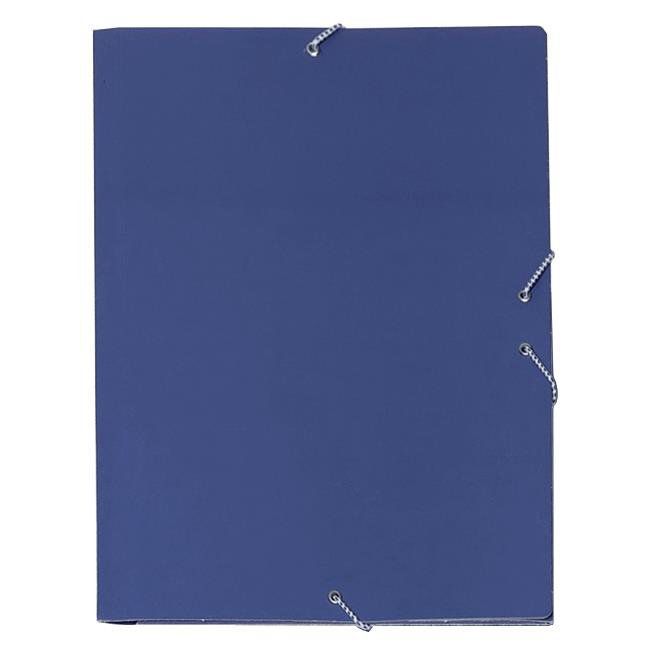 Carpeta cartón 4º con gomas azul ref. 4611