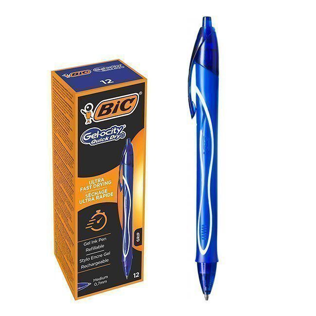 Bolígrafo Bic Gel-ocity tinta gel azul