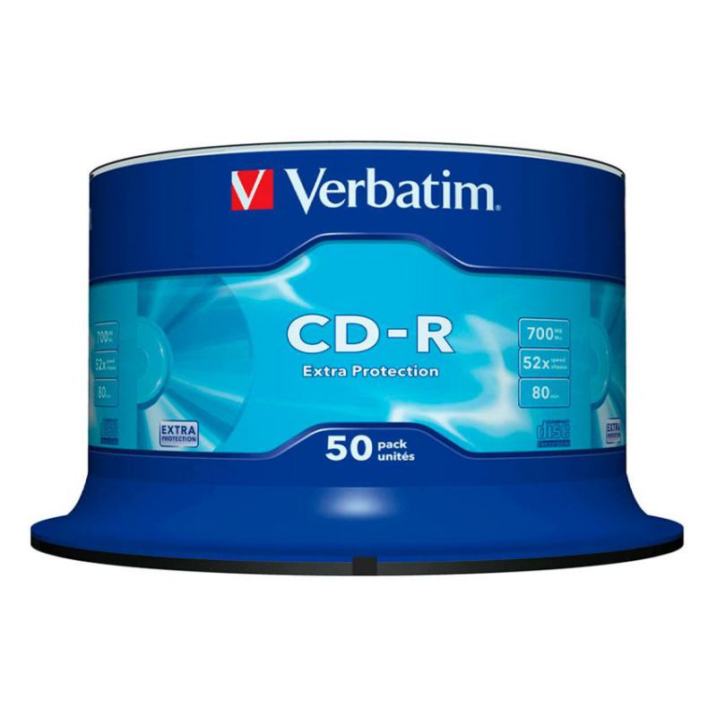 CD-R Verbatin 52x en tarrinas de 50 und ref. 43351