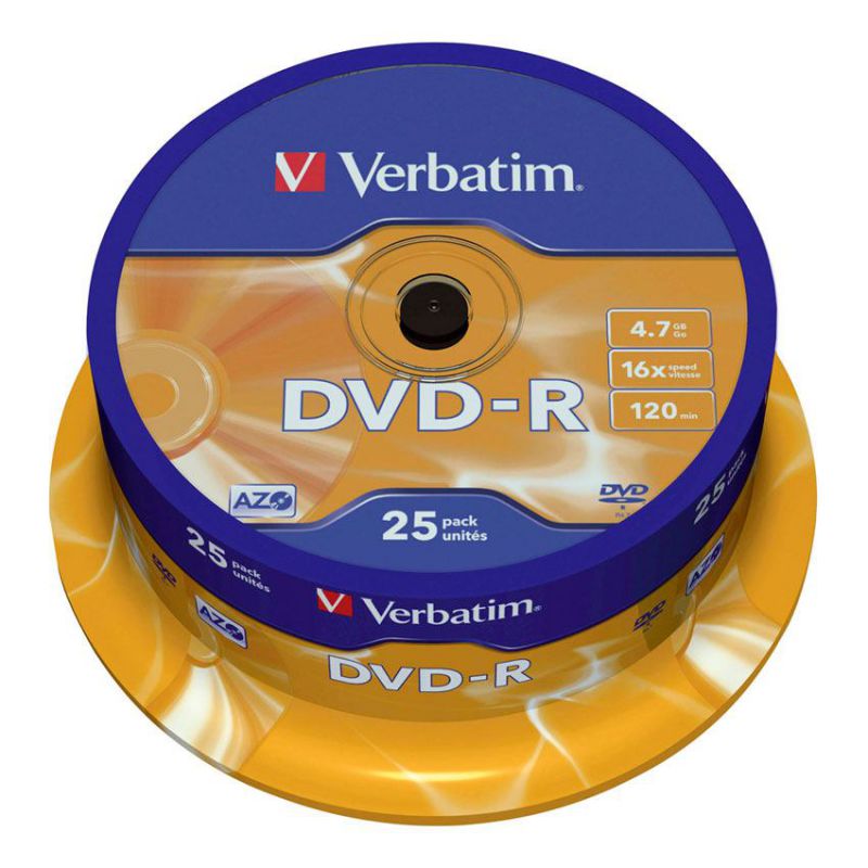 DVD-R Verbatin spindle 25 unid ref. 43522