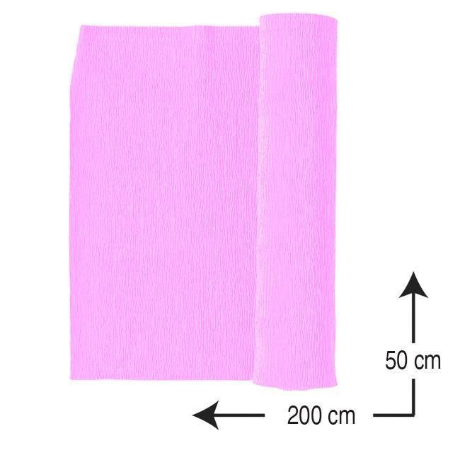 Papel crespón Campus University 0,5 x 2 m. 10 h. rosa claro