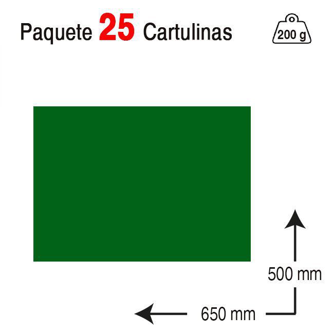 Cartulina Campus University 50 x 65 cm. 180 g. verde selva