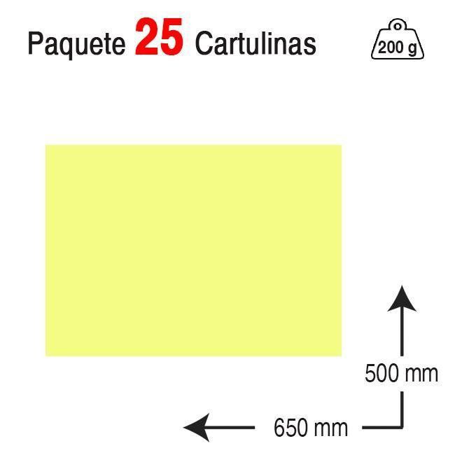 Cartulina Campus University 50 x 65 cm. 180 g. amarillo limón