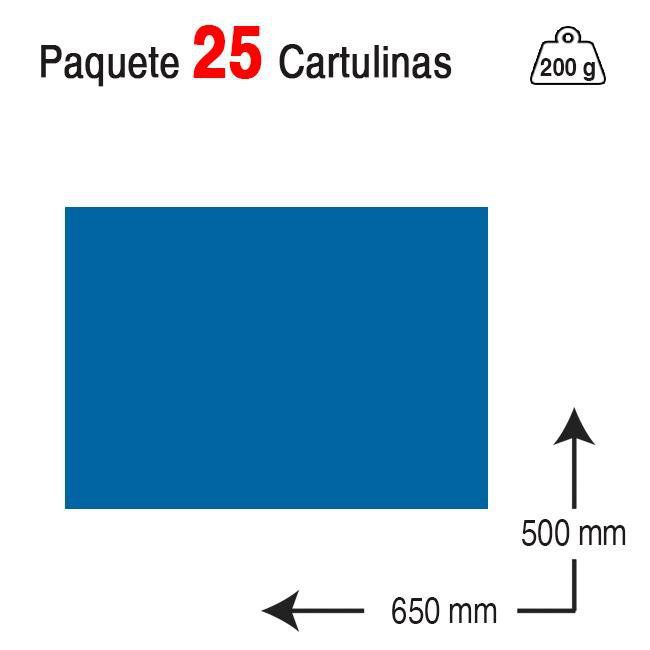 Cartulina Campus University 50 x 65 cm. 180 g. azul marino
