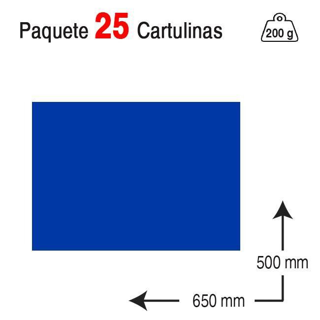 Cartulina Campus University 50 x 65 cm. 180 g. azul ultramar