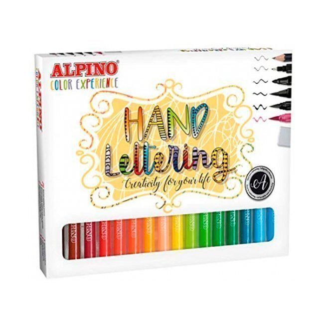 Rotuladores Kit Hand Lettering Alpino 30 unid. colores surtidos ref. A