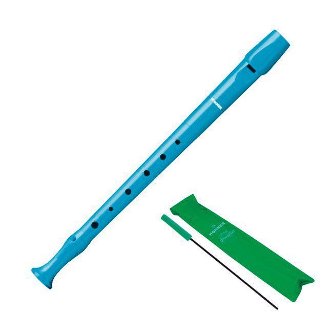 Flauta Hohner 1 cuerpo azul claro