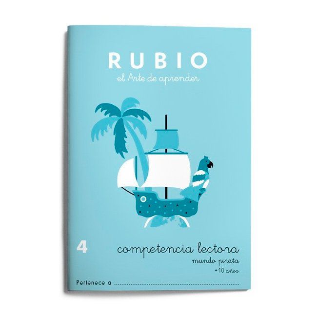 Cuaderno Rubio A5 Competencia Lectora 4 Mundo Pirata