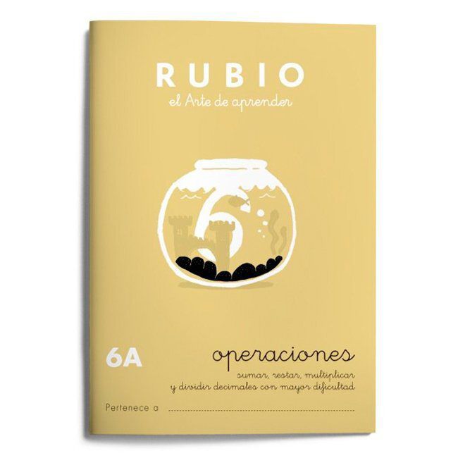 Cuaderno Rubio A5 Problemas 6A